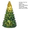 Glass Christmas Tree Ornament with Timer LED Glow Battery Operated Holiday Ambiance Light Seasonal Home Decor