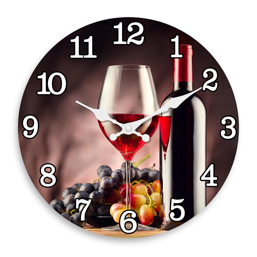 12 Inch Vintage Wooden Clock Coffee Shop Bar Living Room Bedroom Silent Wall Clock Home Decoration Quartz Clock Holiday Gift