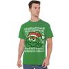 Sesame Street Unisex Adult Ugly Christmas Oscar The Grouch T-Shirt