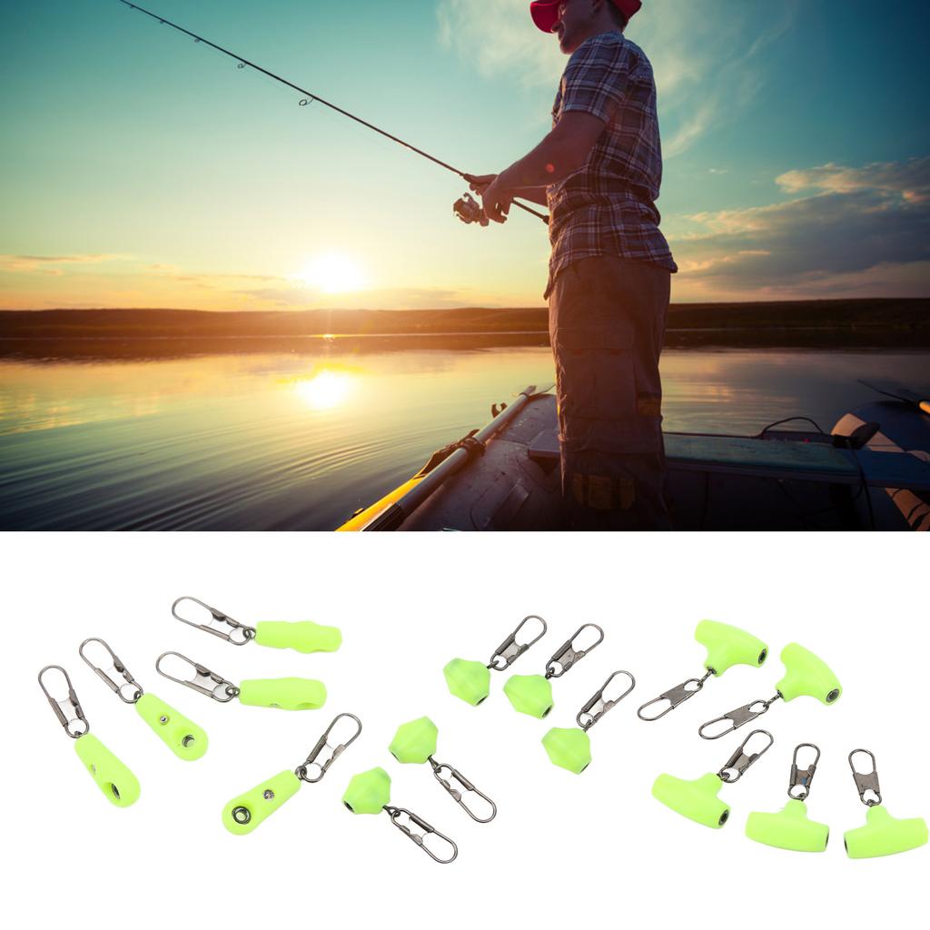 Fishing Line Sinker Slides Fishing Float Connector Green Low Resistance Float Connector Lure Line A