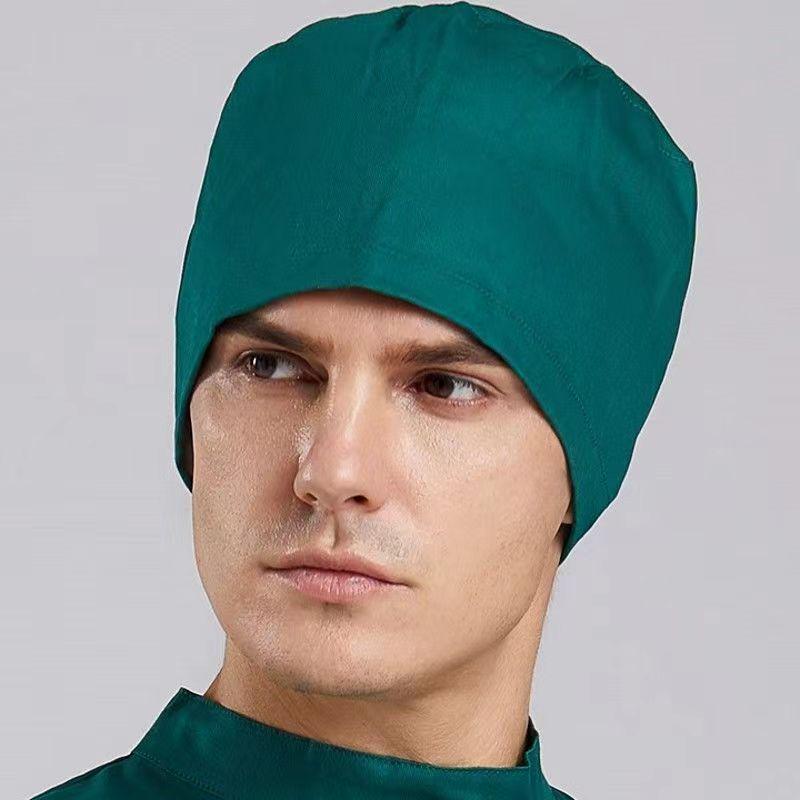 Unisex chirurgické čepice pro zdravotnický personál - Černá, Zelená, Bílá