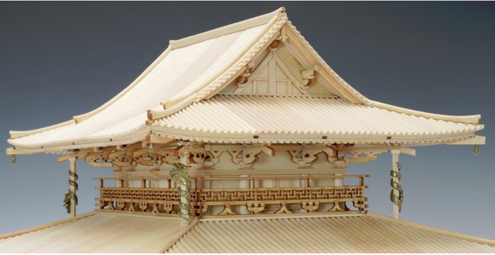 Woody Joe 1/75 Scale Horyuji Temple Kondo Wooden Model Assembly Kit (Building)