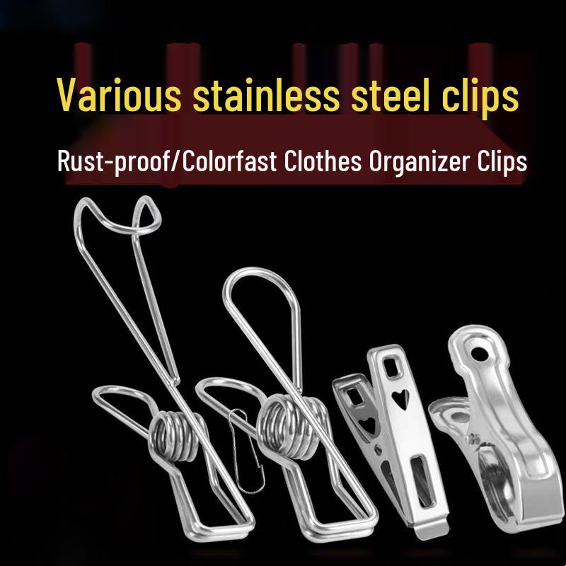Windproof Stainless Steel Clothes and Quilt Clips: For Quilts, Pants, Socks, and More