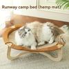 Gel-Infused Removable Mat for Cats & Dogs, Breathable Elevated Hammock Design Stays 15°C Cooler