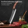 WXCOO Hand Forged Boning Knife Set High Carbon Clad Steel Meat Fish Fruit Cleaver Knife Professional Butcher Kitchen Chef Knives