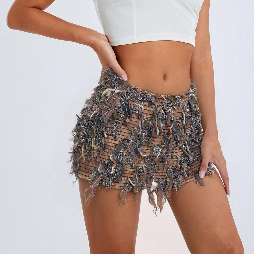 Sequin Skirt Glitter Skirt Women's Elastic Waist Glitter Skirt With Women's Sequin Skirt Glitter Skirt Elastic Waist Skirt A-line Hip Skirt