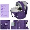 Elegant Purple Travel Set with 20" Carry On, Backpack, Bag & Umbrella, Lightweight Hard Shell Luggage with 360° Spinner Wheels