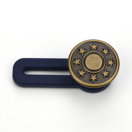 Retractable Jeans Buttons Extender Punch Free Recyclable Waistband Extender Buckle Garment Accessories for Women Men