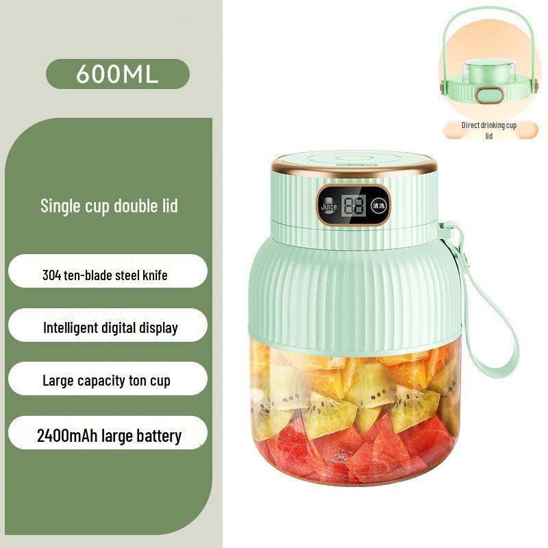 Ton-Ton Portable Wireless Electric Juicer Cup - Multifunctional, Large Capacity Fruit Juicer