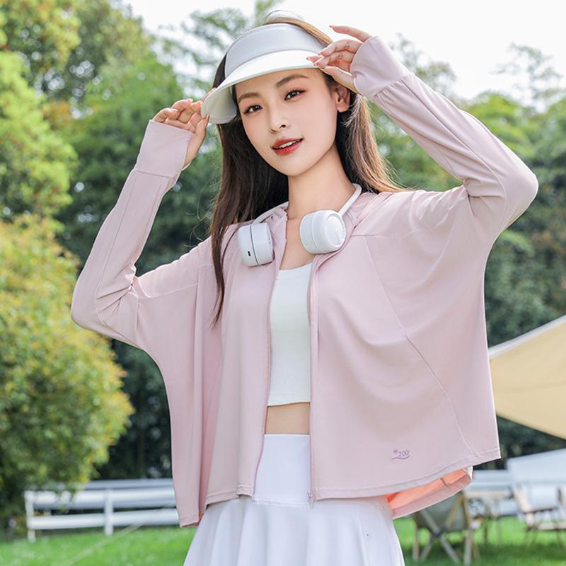 

Женская дышащая одежда для защиты от солнца UPF 50+ с мягким виниловым козырьком, свободного кроя, для лета, для улицы One Size (Recommended 80-150 Jin) розовый