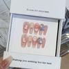 Girls' Pink Atmosphere Kitten French Peach Cocoa Nail Stickers