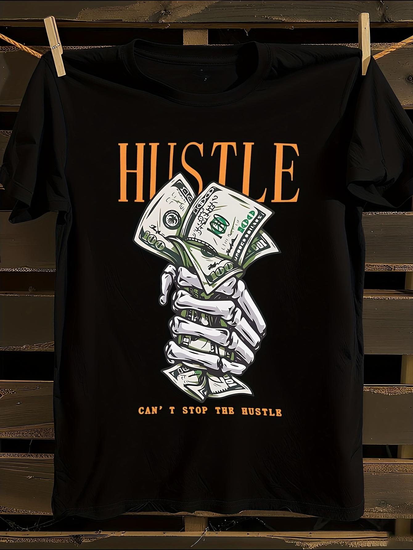 Money HUSTLE Print Tshirt XL
