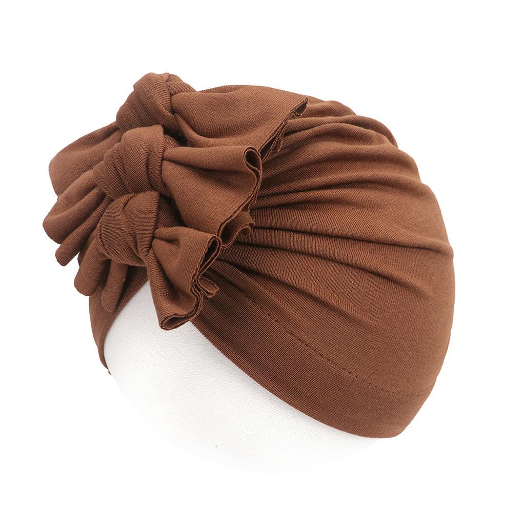 Children's Flower Hats Soft Newborn Hats Girl Baby Boy Turban Cap Bowknot Hats
