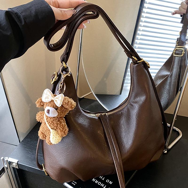 Multi-back fatot bag casual retro large-capacity women's new commuter simple single shoulder popular messenger bag