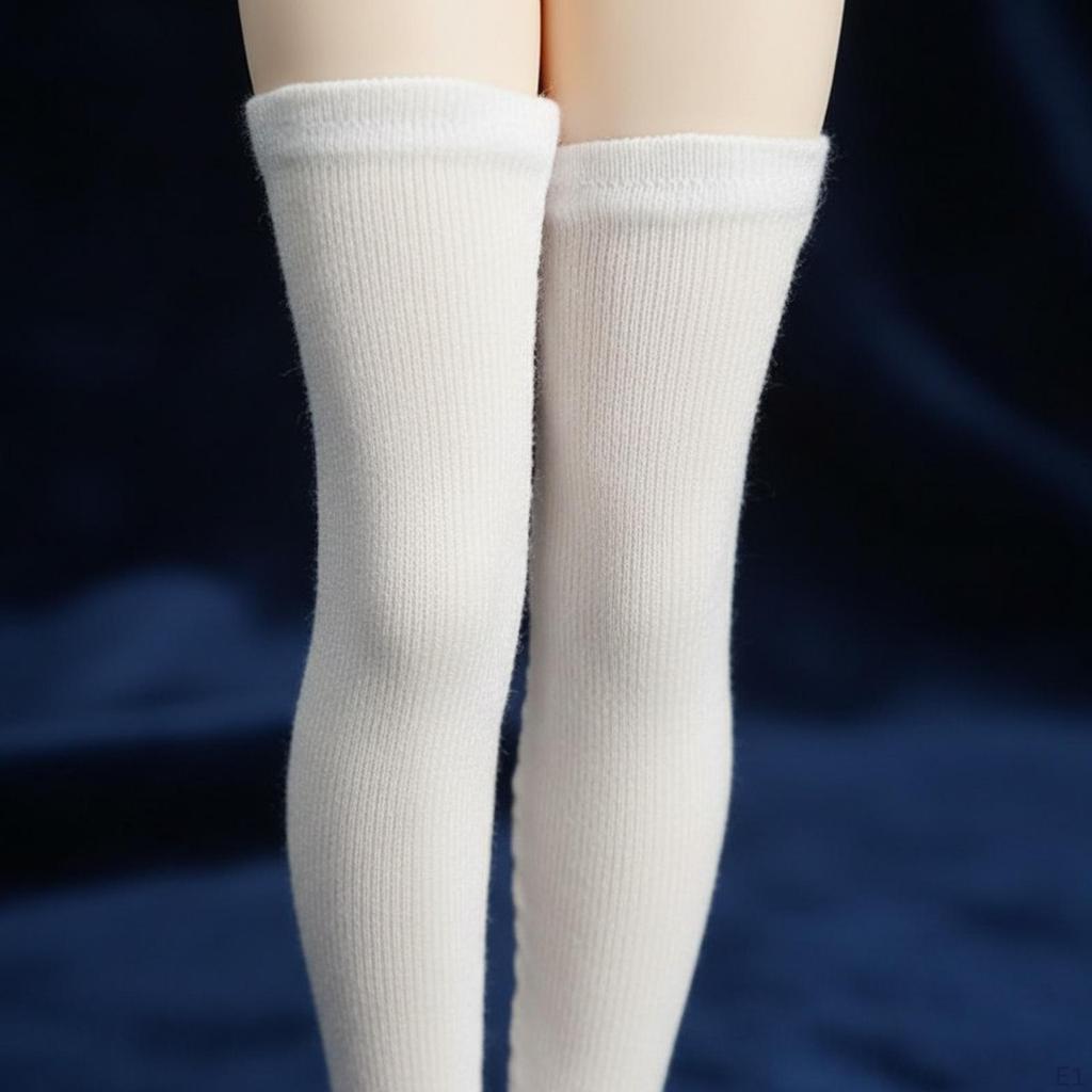1/12 Female Figure Stockings Fashion Elastic High Socks for 6 Inch Action Collection Over