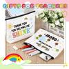 Teacher Gifts Teacher Appreciation Gifts Thank You Teacher Gift Bags Zipper Cosmetic Makeup Bag Canvas Pencil Pouch