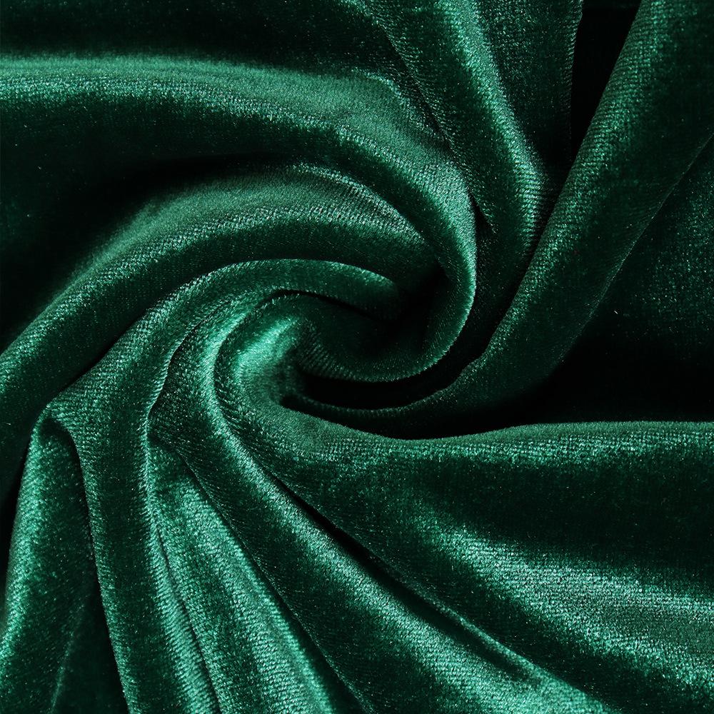 GMXIA Damemote Sommer Vår Ensfarget Print Langermet V-hals Høy midje uformelle kjoler