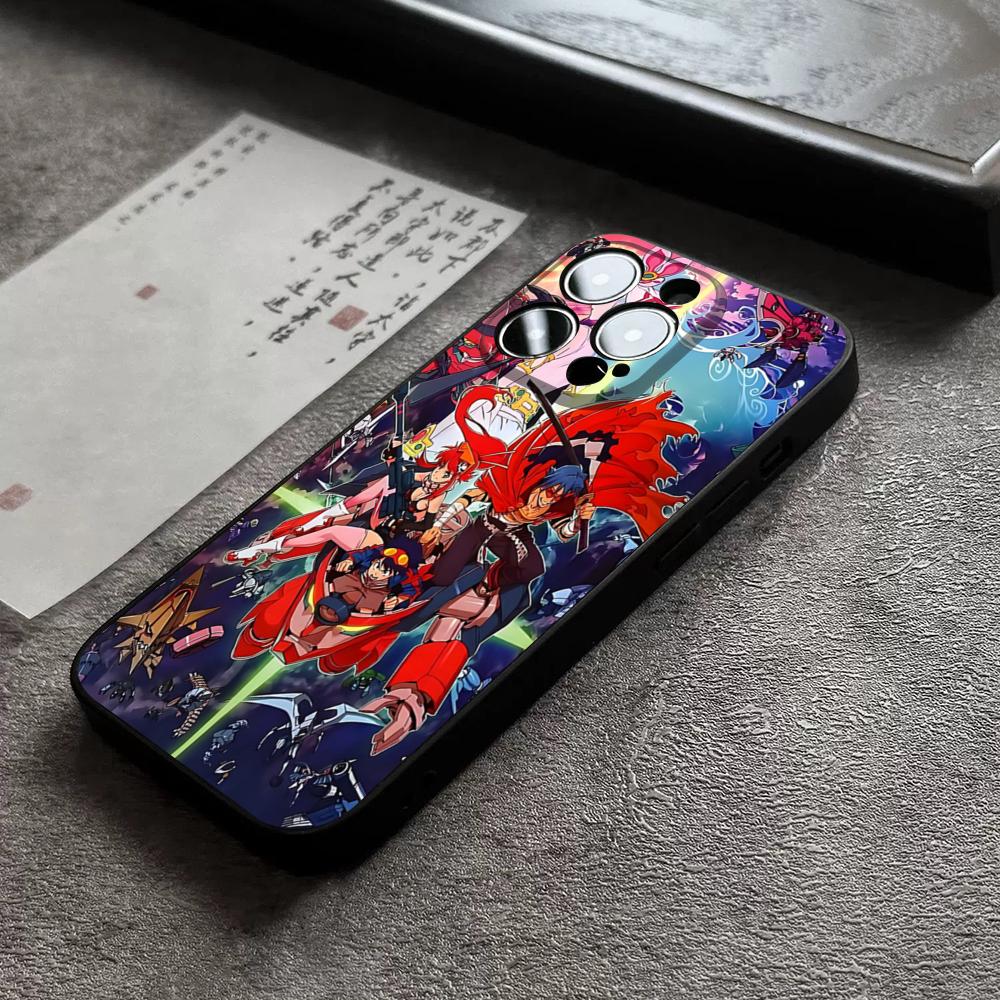 Gurren Lagann Phone Case For 17 Pro Max Iphone 16 14 Pro Max 12 15 Plus 13 Pro 11 Xr X Xs 8 Plus Back Cover