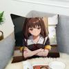 Fronha Kaguya Sama Love Is War Para Carro Sofá Decorativa Casa Estampa Dupla Face Pelúcia Quadrada Almofada de Lançamento Capa de Almofada