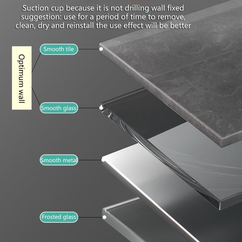 Suction Cup Shower Shelf Bathroom Storage Holder Wall Shelf Shower Basket for Shampoo Convenient Use Shower Basket