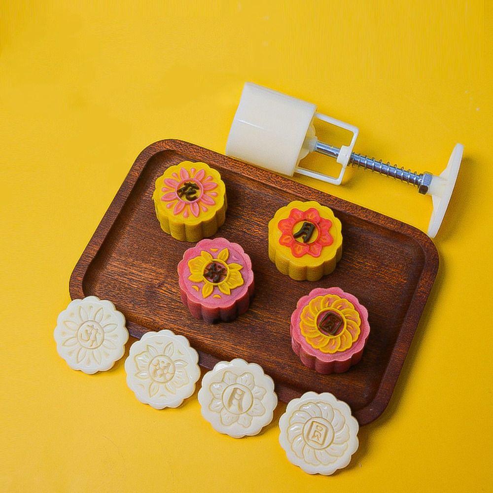 Mini Mooncake Mold Non-stick Hand-pressed Mold Baking Tools DIY Cake Mold  Mid-Autumn Festival