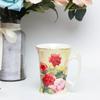 New Bone China Mug Oil Painting Flower Ceramic Cup Fresh Coffee Cup Ceramic Gift Water Cups Mugs Coffee Cups Mugs