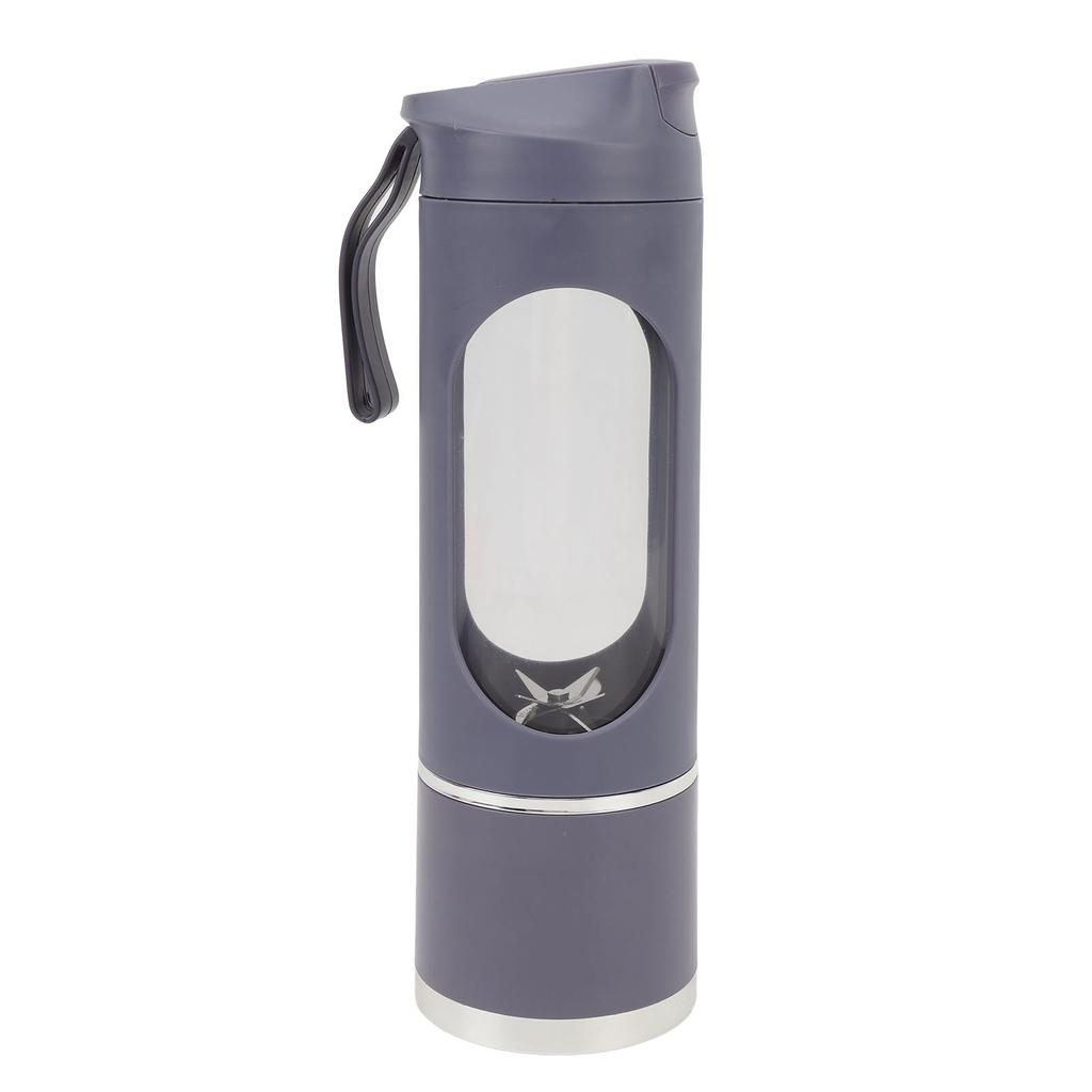 Portable Blender Rechargeable 450ml Blender Cup Portable Juicer Cup for Home Gray Purple