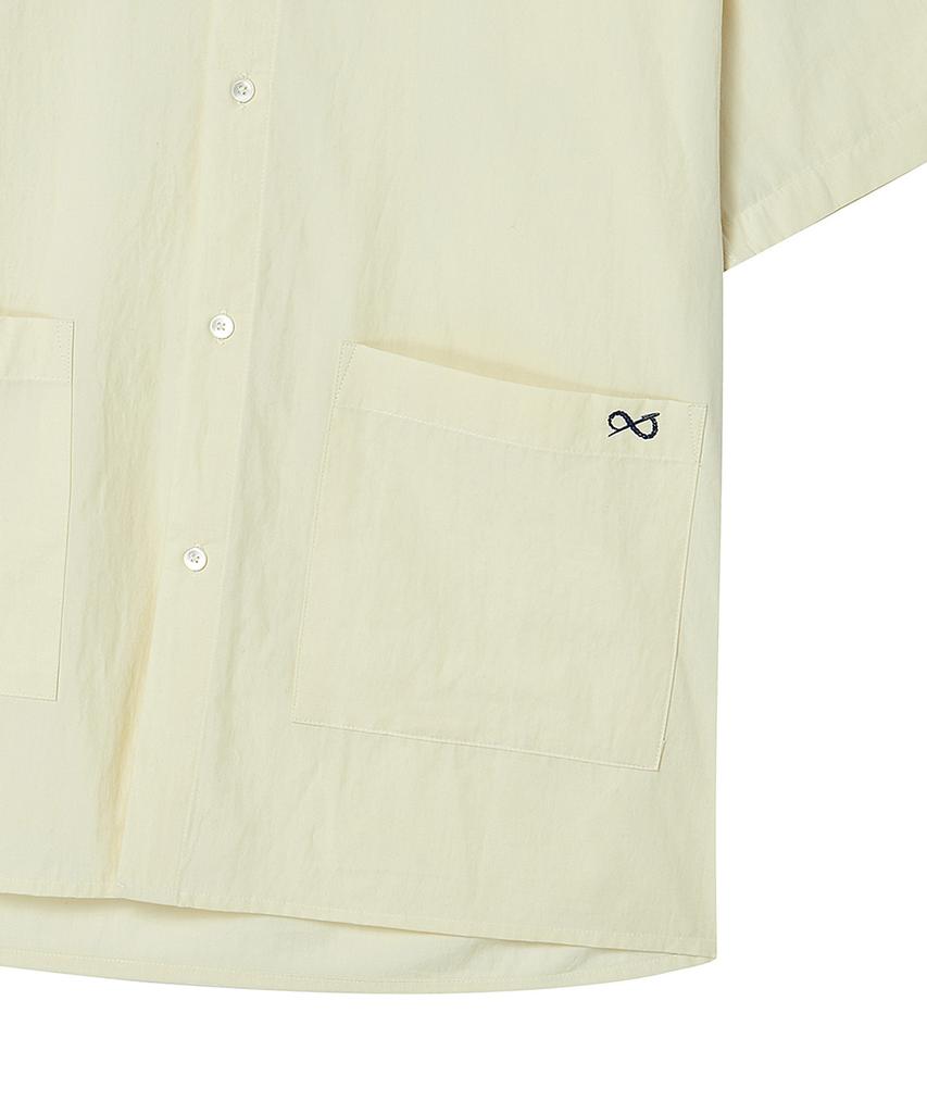 BEYOND CLOSET [Collection Line] Lux Fabric Pocket Shirt Butter