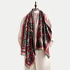 Travel warm thickened double-sided cashew jacquard imitation cashmere scarf temperament versatile retro shawl spring and autumn