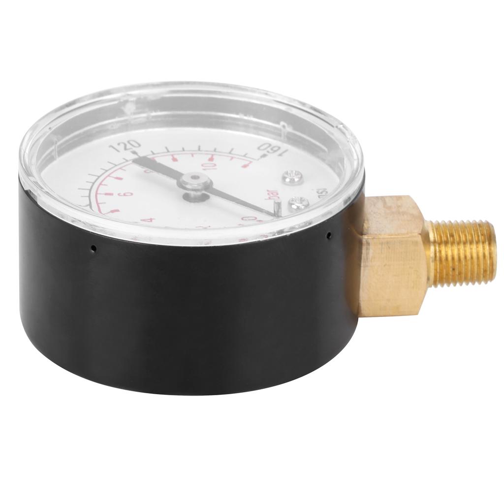 0-160psi 0-11bar Vakuum-Manometer Manometer mit Doppelskala für Wasser Öl Gas Flüssigkeit