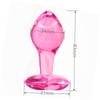 Cute Heart Glass Butt Plug Sex Toy Explore Ball Bullet Ass Masturbation Women Man Gay Stimulate Orgasmic Lesbian Anus Game