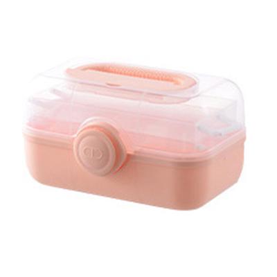 Medicine Storage Box Plastic Multi Layer Large Capacity Medicine Cabinet for Household