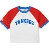New MLB New York Yankees Varsity Raglan Sleeve T Shirt Women's Red 3FTSV1543-50RDS