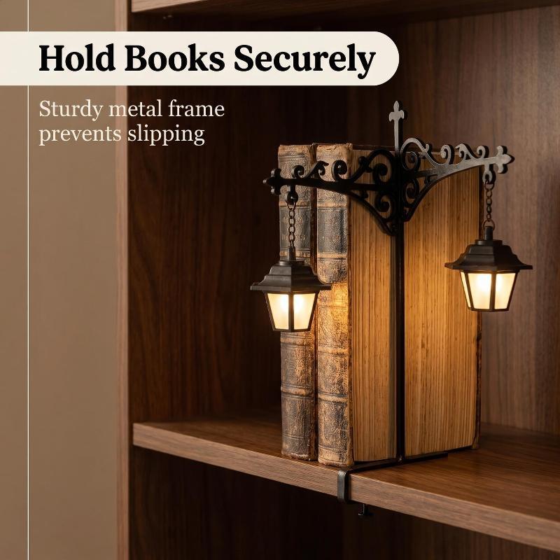 1Pcs Ambient Lighting Vintage Bookshelf Lantern Light White Warm White Bookshelf Ghost Light Bookshelf Lamp Christmas