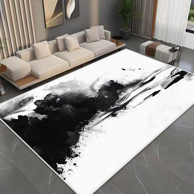 Modern Abstract Flannel Carpet Bedroom Decoration Large Area Rugs Sofa Side Carpets for Living Room Soft Fluffy Lounge Floor Mat