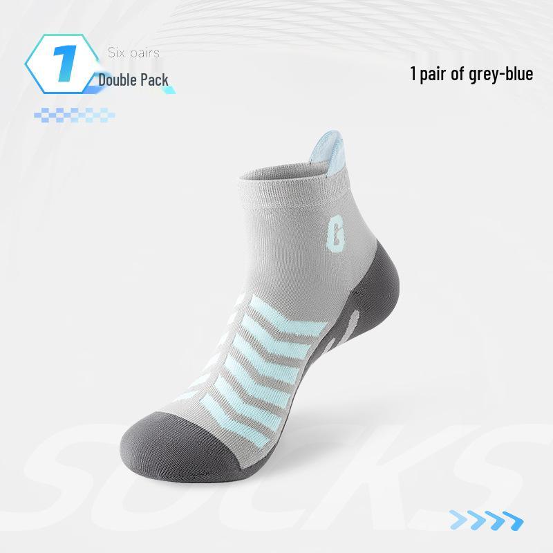 

Women s Breathable Cotton Socks for Spring/Autumn – Short, Sweat-Absorbent, Perfect for Casual Sports & Running One Size 35-39 сірий колір/синій