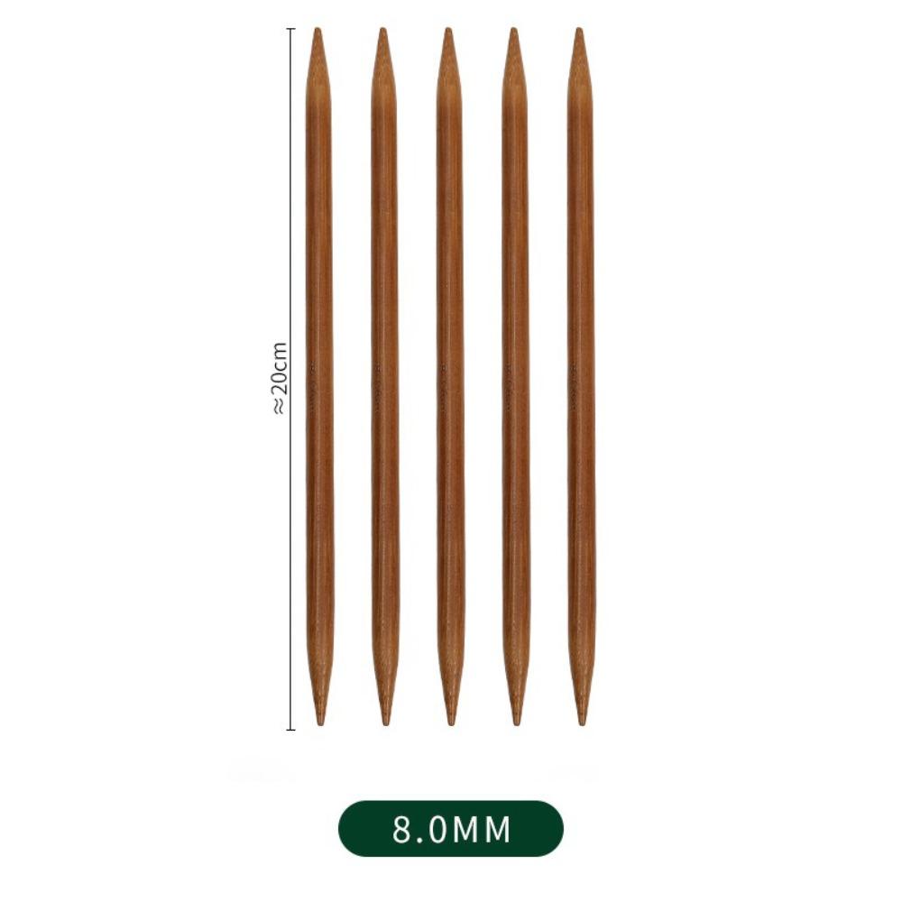 20cm Crochet Hooks 2.0-8.0mm Crocheting Hooks Handicraft Bamboo Handle Crochet  For Beginners