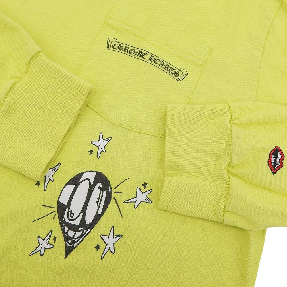 Chrome Hearts PRO CHAIN GAME Men's Cotton Long Sleeve T-Shirt, Yellow, Size XL, 2084060567 tops XL YellowUsed