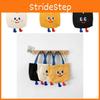 Spring New Cute Sesame Face Print Handbag Adorable Soft Canvas Lunch Bag For Kids