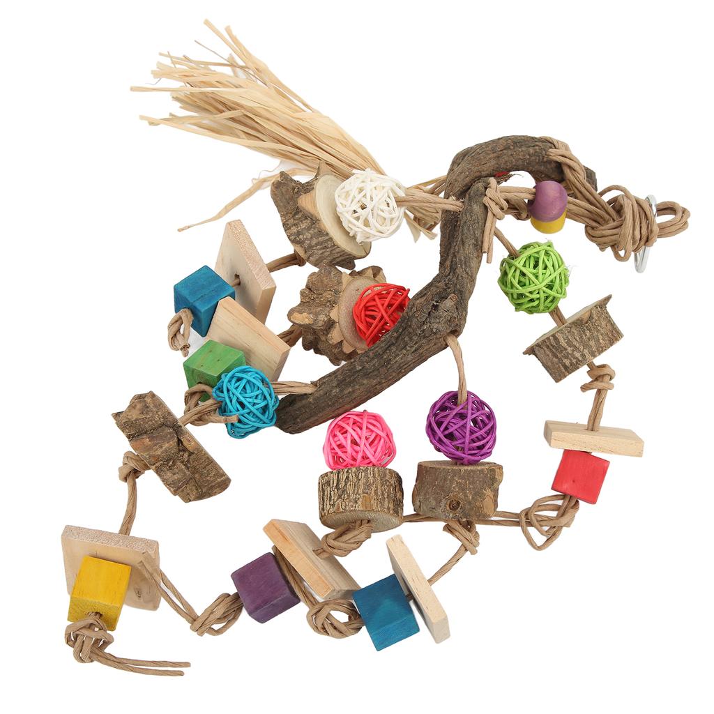 Parrot Chewing Toys Bird Climbing Hanging Toy for African Grey Macaws Cockatoosand Most of Parrots