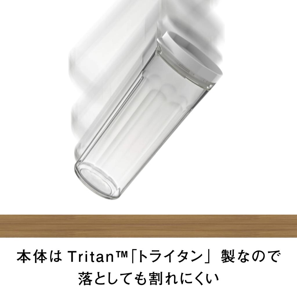 HARIO JUSIO Freezer 1100ml White Boiler and Dishwasher Made In Pot, Capacity, Tritan, Shatter-Resistant, Safe, Japan, FPJ-11-W