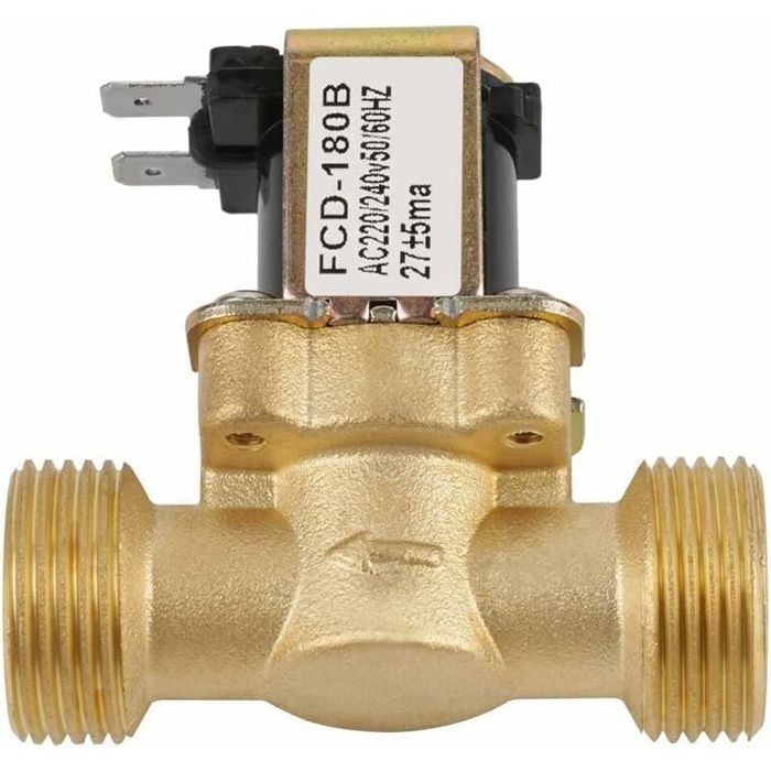 2-way Solenoid Valve G3/4 Normally Closed 220-240V Brass - FCD-180B