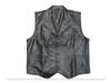 Men Lambskin Leather Waistcoat Western Vest Coat Classic Handmade  Brown Button