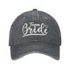 Team Braut Junggesellinnenabschied Zukünftige Ehefrau Baseballkappen Vintage Used Baumwolle Junggesellinnenabschied Kopfbedeckung Unisex Outdoor Verstellbarer Hut