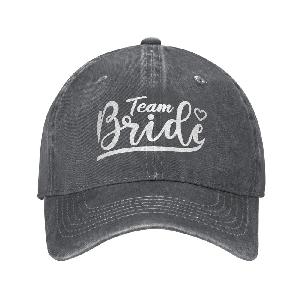 Team Braut Junggesellinnenabschied Zukünftige Ehefrau Baseballkappen Vintage Used Baumwolle Junggesellinnenabschied Kopfbedeckung Unisex Outdoor Verstellbarer Hut
