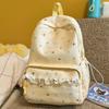 Schoolbag1011 Korean design sense lace student schoolbag cute polka dot versatile backpack new student lightweight backpack