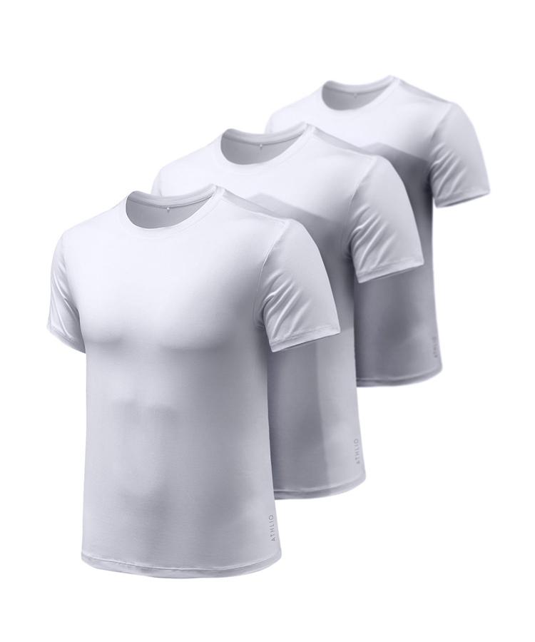 Teseulla [3Pack] Functional Ultra-Lightweight Cooling Running T-Shirt Quick-Drying Uv Protection (Type B)