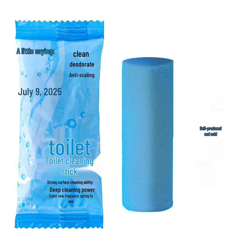 Large Capacity Blue Toilet Cleaning Stick with Deodorizing and Sterilizing Properties