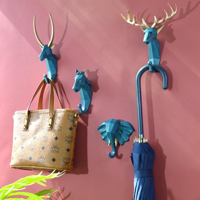 Antler Adhesive Entryway Key Hook – No-Drill Wall-Mounted Decorative Hook