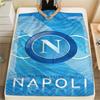 1Pc Napoli FC Print Flannel Blanket High Quality Warm Comfortable Cover for All Seasons Perfect for Gifts Home Decor